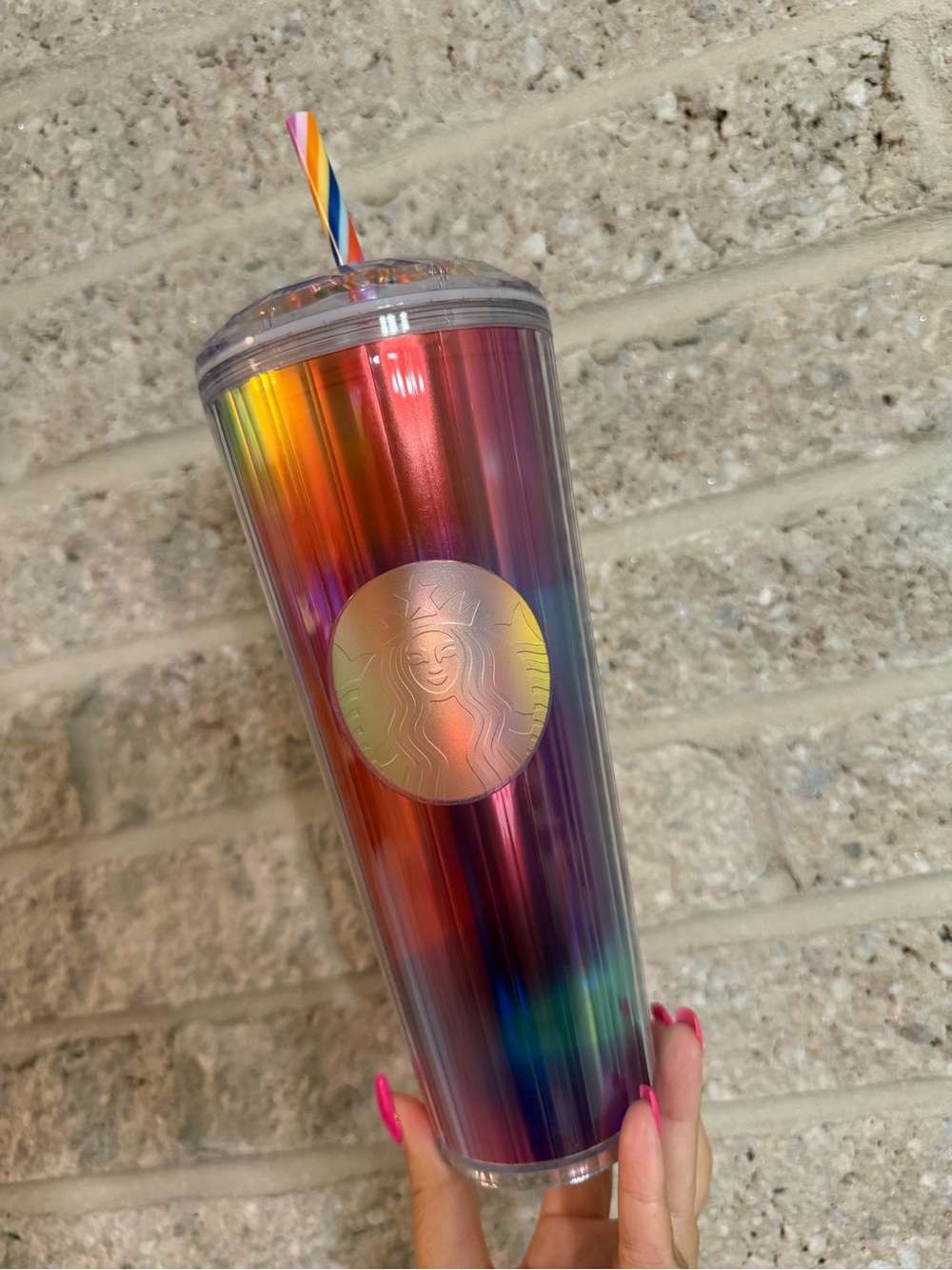 SB Summer 2021 Rainbow Dome Kaleidoscope Pride Month Tumbler